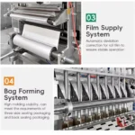 Multilane Granule Stick Sachet Packing Machine for Salt Monosodium Glutamate White Granulated Sugar