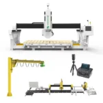 Multifunctional Marble Granite Block CNC Bridge Saw Stone Cutting Machine 5+1 Axis CNC Router for Countertop - Image 3