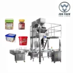 Automatic Plastic / Glass Jar Bottle Snack Candy Gummy Nuts Filling Packaging Machine