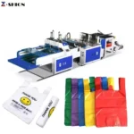 High Speed Plastic T-Shirt Bag Making Machine Price - Image 3