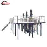 Air Cooler Chemical Vacuum Mixing Stainless Steel Jacketed Reactor Glass Lined Reactor Hot Melt Adhesive Production Vessel Equipment - Image 4