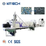Waste Pet Bottles Plastic Pelletizing Production Line Flakes Granules Making Extruders Machines - Image 2