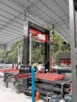 Efficient Pallet Threading Secure Case Pallet Bandling Strapping Wrapping Packing Machine for Food/Logistics/Ceramic/Metallurgical Industries - Image 3