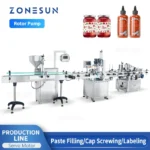 Zonesun Zs-Rpcl1 Automatic Filling Capping Labeling Machine for Hand Sanitizer Bottle Paste - Image 2