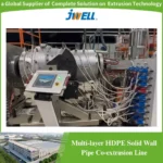 Jwell- HDPE Plastic Multi-Layer Solid Wall Pipe Single Screw Recycling Agricultural Co-Extrusion Machine with Different Layers and Thickness - Image 4