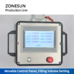 Zonesun Zs-Rpcl1 Automatic Filling Capping Labeling Machine for Hand Sanitizer Bottle Paste - Image 3