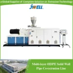 Jwell- HDPE Plastic Multi-Layer Solid Wall Pipe Single Screw Recycling Agricultural Co-Extrusion Machine with Different Layers and Thickness - Image 5