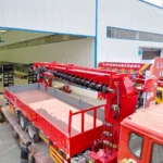 HOWO 12ton Truck Mounted Crane with Dirll and Ladder Boom Mobile Crane for Export - Image 7