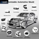 Custom Bumper & Grille Injection Mold Precision Plastic Molding for Automotive Parts (Dashboard, Door Panel, Headlight) in ABS/PP/PC/PA66/POM - Image 9