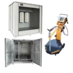 Ailin Electrostatic Manual Powder Coating Paint Machine/ Curing Oven/Spraying Booth for Car Rim - Image 2