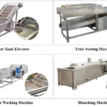 Fried Potato Chips Frying Snacks Frozen French Fries Production Line