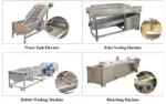Fried Potato Chips Frying Snacks Frozen French Fries Production Line