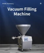 Industrial Easy Operation Pepperoni Bratwurst Salami Chorizo Hot Dog Ham Bacon Saucisson Frankfurter Sausage Vacuum Stuffing Filler Filling Making Machine - Image 8