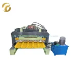 Single Layer Aluminium Panel Roof Tile Roll Forming Step Tiles Machine - Image 5