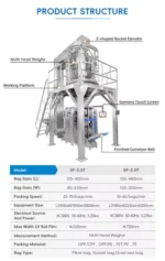 Vertical Packaging Machine with Multihead Weigher for Whole Grains Including Rice, Brown Rice, Quinoa, Millet, Barley, and Sorghum - Image 5